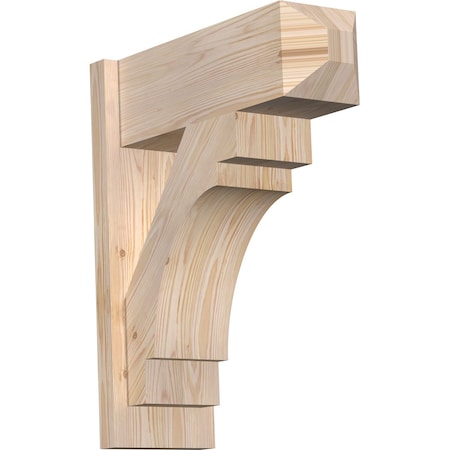 Ekena Millwork Merced Smooth Craftsman Outlooker, Douglas Fir, 7 1/2"W x 20"D x 24"H OUT08X20X24MRC04SDF